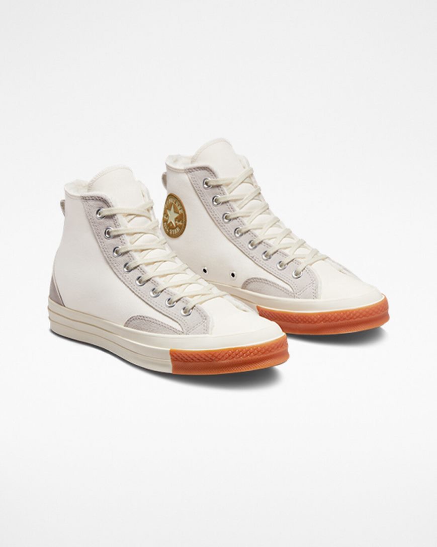Converse Chuck 70 Gevoerde Colorblock Hoge Sneakers Dames Wit | NL KNO5473